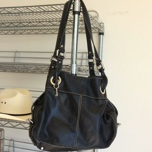Black Leather Fossil Handbag